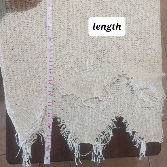 Distressed Destroyed Oversized Thick Knit Hooded Cropped Sweater by French Kiss - Picture 12 of 12